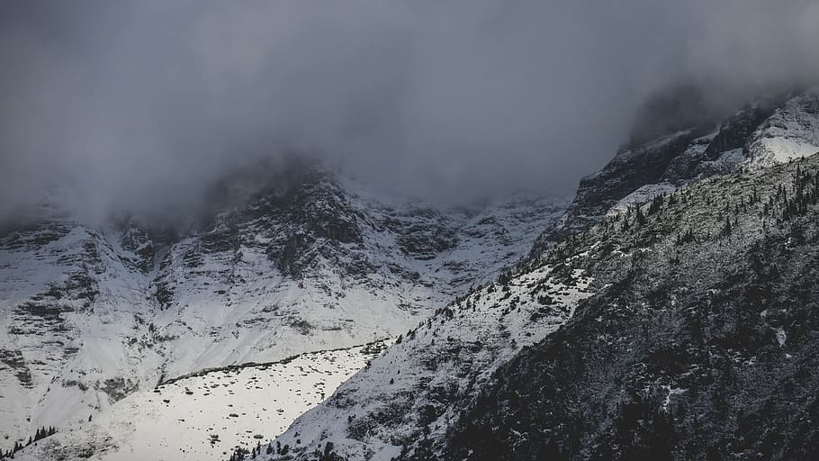snow, winter, mountain, landscape, nature, scenics - nature HD wallpaper