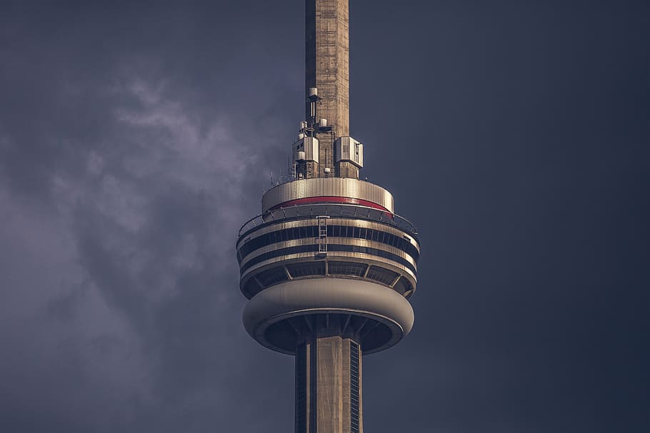 grey tower, tall building, viewpoint, landmark, highrise, concrete HD wallpaper