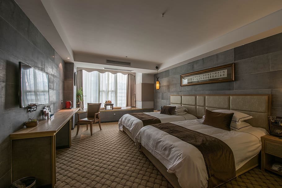 Bed, Room, Interior, indoors, domestic Room, no People, luxury HD wallpaper