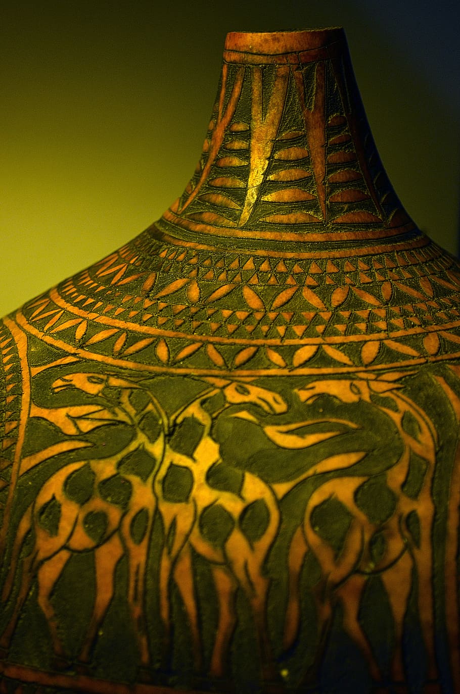 Vase, African, Art, Giraffe, Animal, craft, pattern, handmade, HD wallpaper