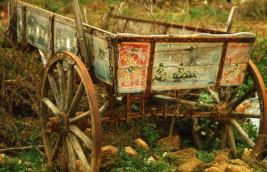 cart, nostalgia, coach, abandoned, transportation, obsolete HD wallpaper