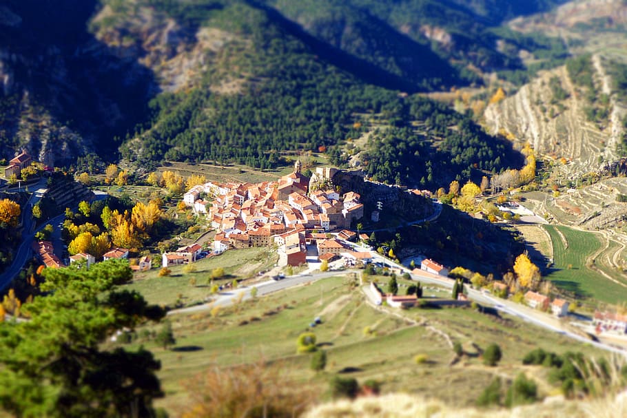 Landscape, Mountains, Spain, Viewpoint, linares de mora, teruel HD wallpaper