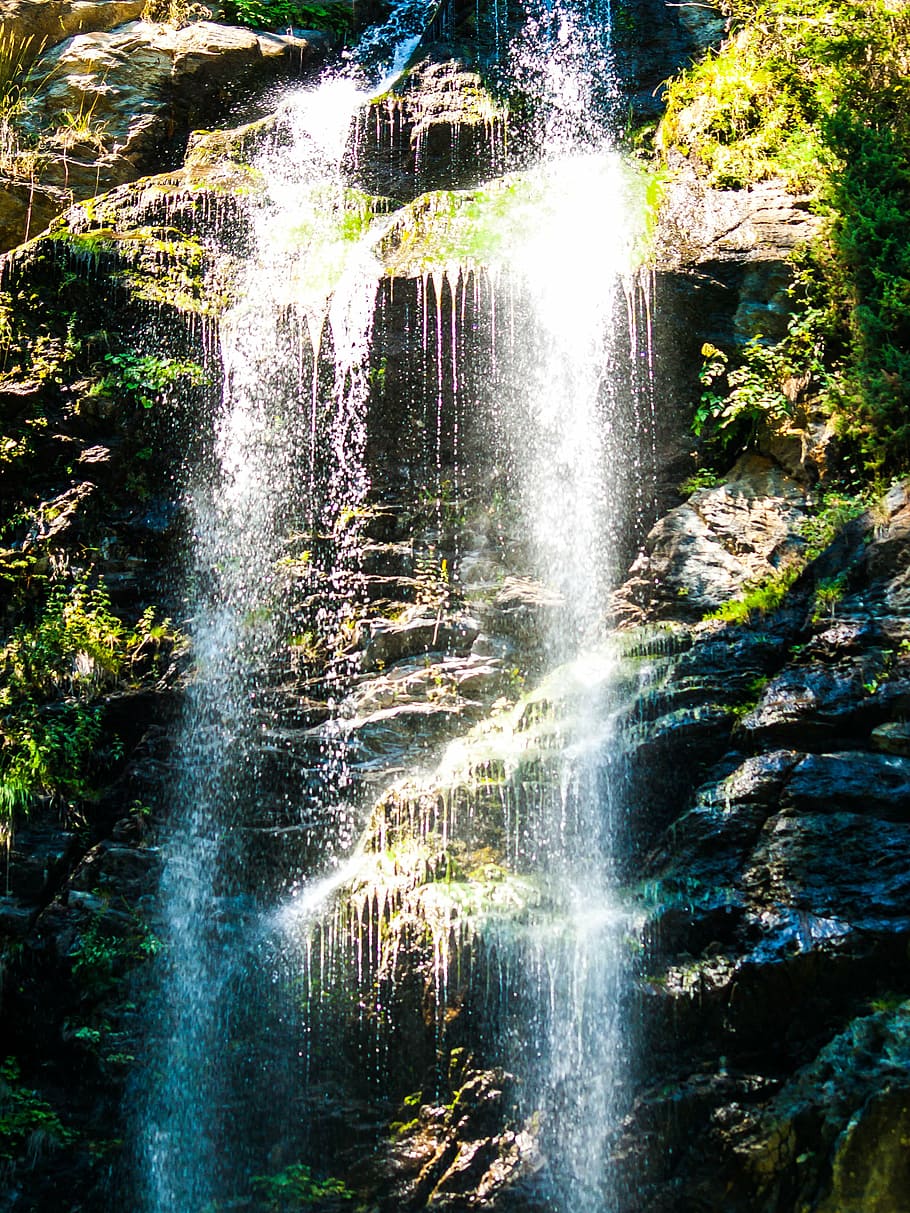 waterfall, nature, carinthia, austria, scenics - nature, beauty in nature HD wallpaper