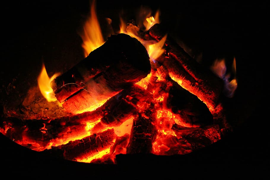 fire, coals, ash, flame, heat, hot, energy, barbecue, burning HD wallpaper