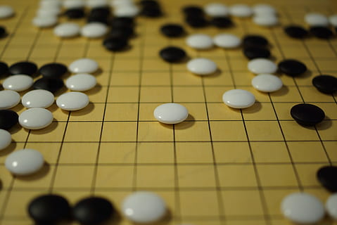 selective focus photo of board game, go, strategy, tactics HD wallpaper