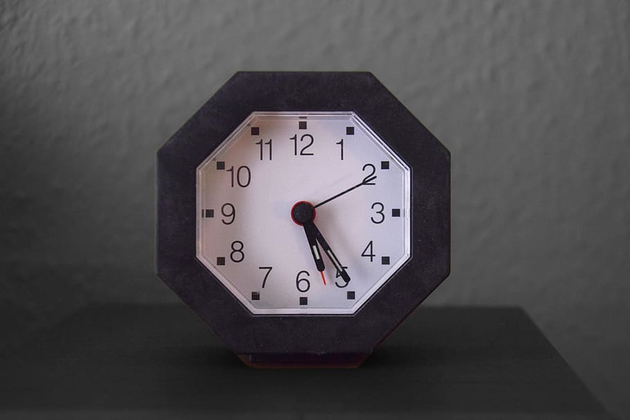 clock, time, hours, minutes, pointer, time of, number, indoors HD wallpaper