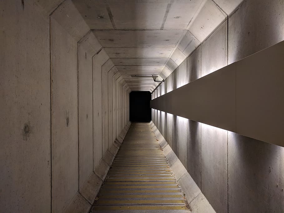 tunnel, darkness, path, architecture, direction, the way forward HD wallpaper