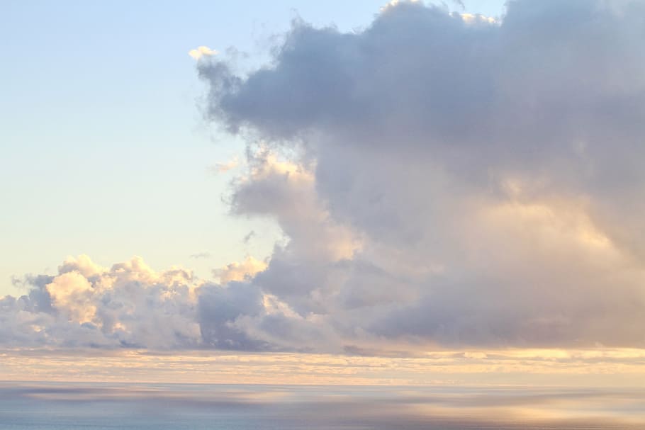 clouds, sunset, sea, beach, colors, la palma, brand, island HD wallpaper