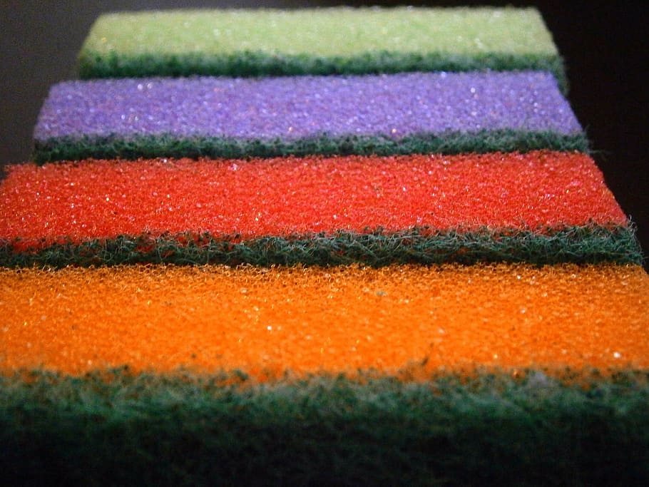 assorted-color sponges, colorful, funny, multi Colored, selective focus HD wallpaper