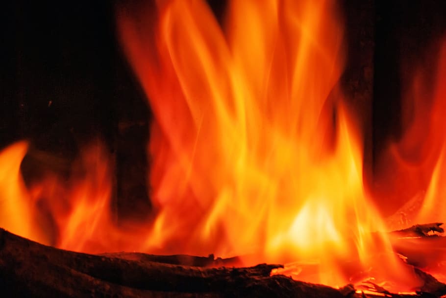 flame, fire, ablaze, alight, background, blazing, blur, burn HD wallpaper