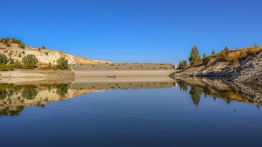 lake, landscape, mountains, scenery, autumn, morning, reflections HD wallpaper