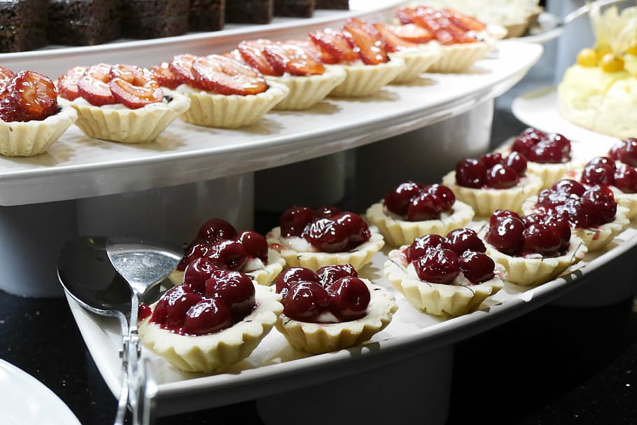 dessert, confiserie, buffet, confectionery, calorie bomb, tart HD wallpaper