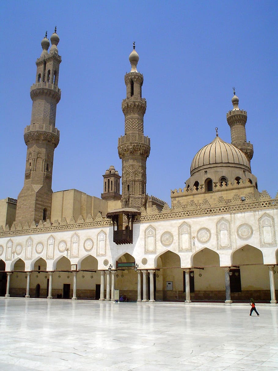 Al-Azhar Mosque in Cairo, Egypt, architecture, photos, public domain, HD wallpaper