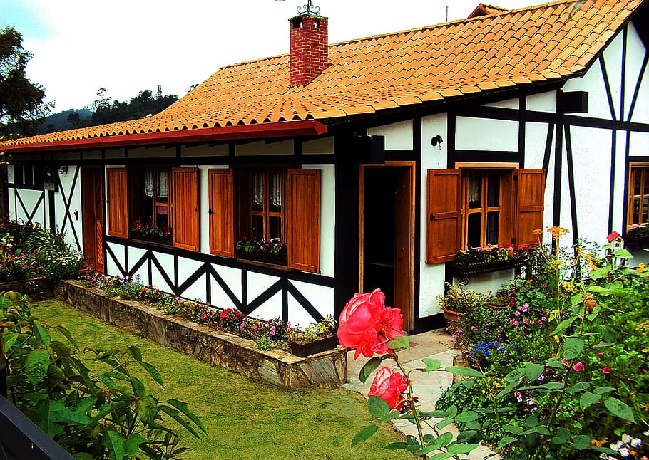 house, garden, german, built structure, architecture, building exterior HD wallpaper