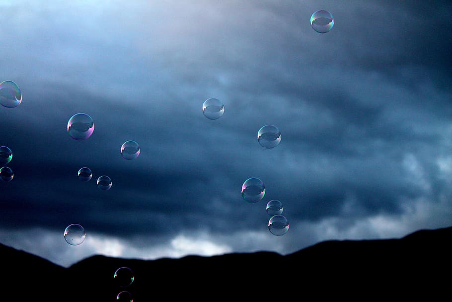 bubbles selective focus photography, soap, rainbow bubble, soap bubble HD wallpaper