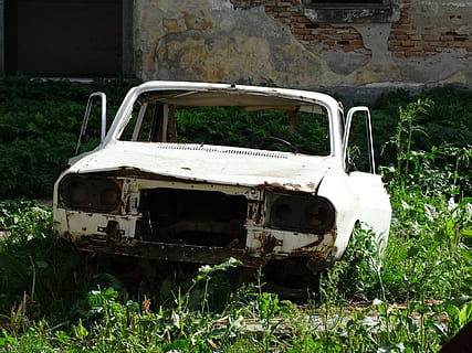 dacia, car, old, bodywork, abandoned, mode of transportation HD wallpaper