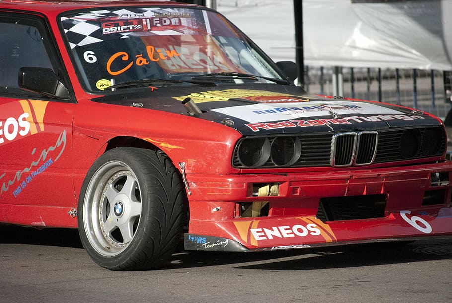 car, racing car, speed, race, racer, red, accidents and disasters HD wallpaper