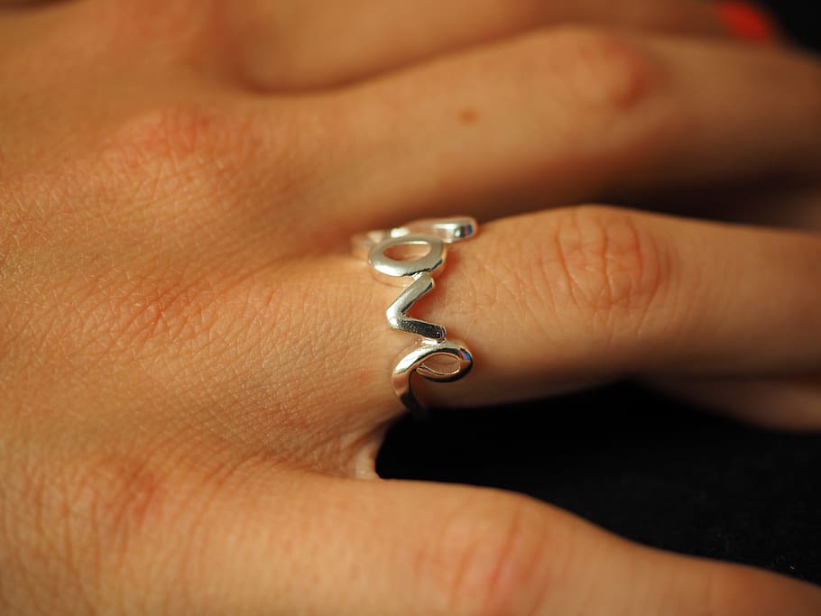 Ring, Finger, Finger Ring, Jewellery, silver, love, hand, fingernails HD wallpaper