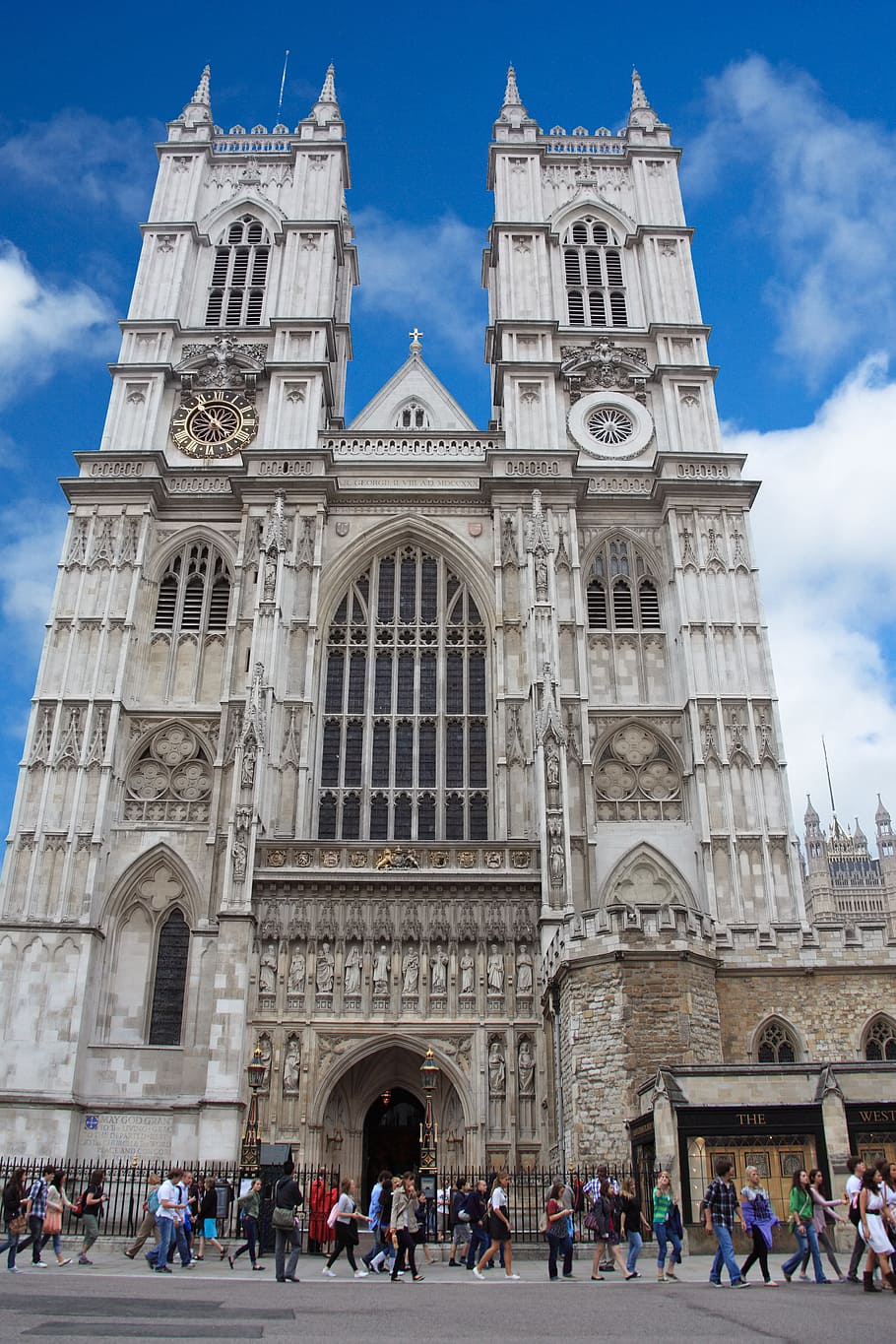 low-angle photo of gray concrete building, Westminster, Abbey, HD wallpaper