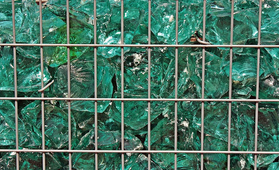 glass blocks, grid, green, shiny, background, texture, metal HD wallpaper