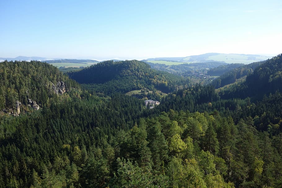 forest, trees, landscape, view, adršpach, plant, scenics - nature HD wallpaper