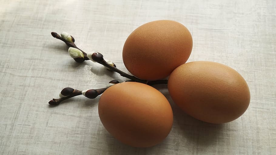 easter, verba, easter eggs, holiday, palm sunday, food, brown HD wallpaper