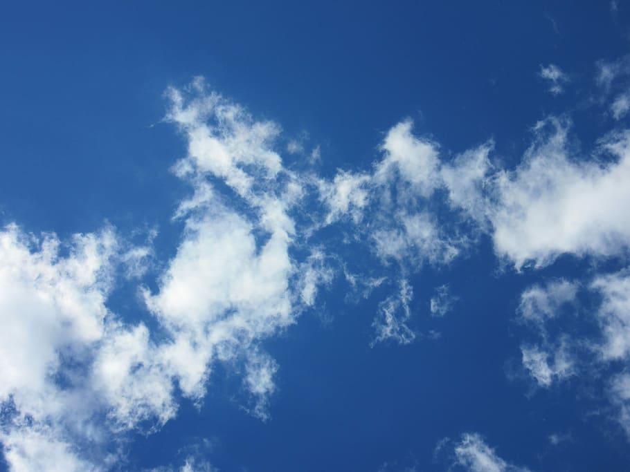 Clouds, Sky, Blue, White, Cloud, Band, cloud band, backgrounds HD wallpaper