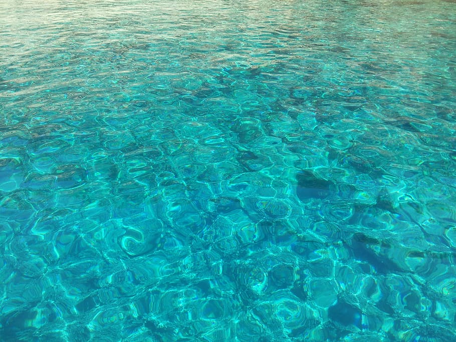 Sea, Summer, backgrounds, water, swimming pool, blue, full frame HD wallpaper