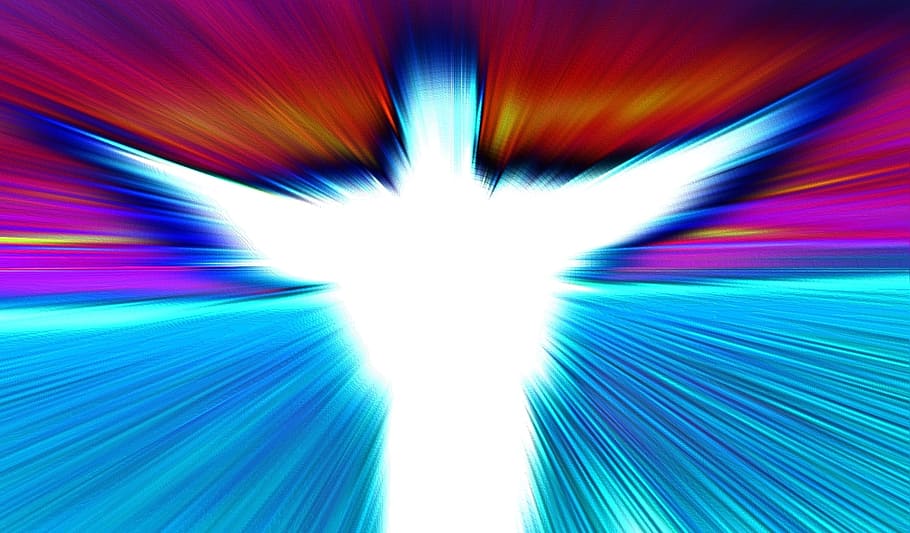 abstract, parallel world, appearance, color, fantasy, angel HD wallpaper