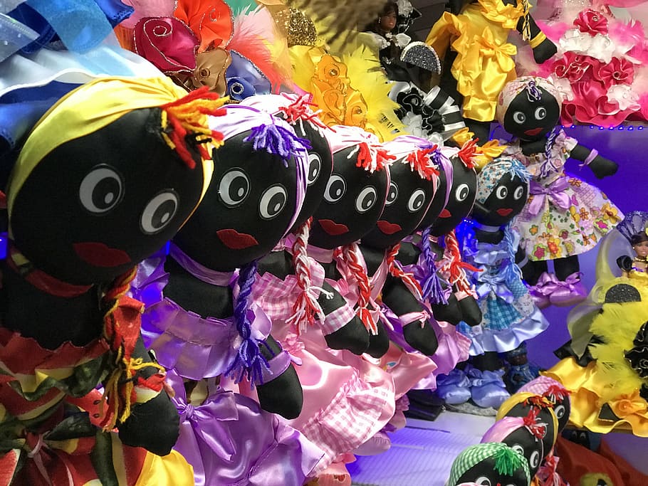 dolls, crafts, colorful, multi colored, choice, variation, retail HD wallpaper