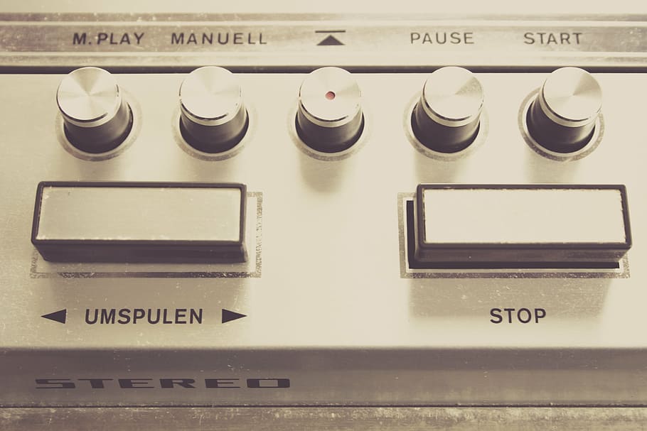 tape, device, magnetband, stereo, recording, analog, retro HD wallpaper