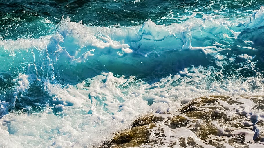body of water, splash, liquid, drop, bubble, foam, spray, wave HD wallpaper