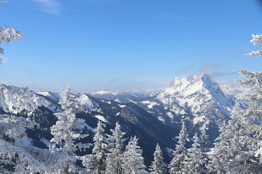 alpine, snow, mountains, cold temperature, winter, beauty in nature HD wallpaper