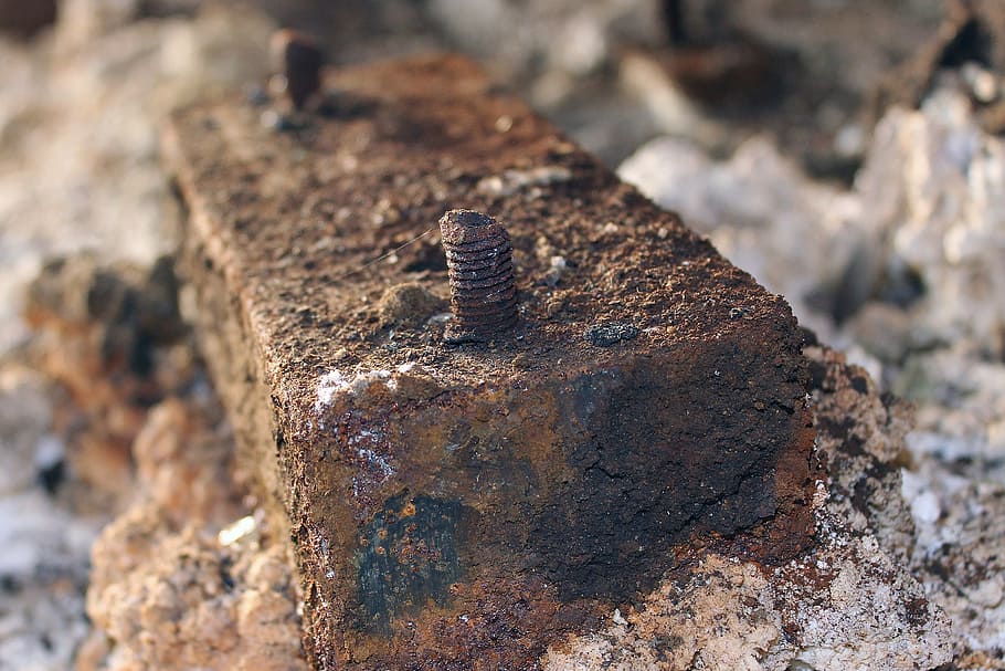 rust, iron, screw, close-up, no people, metal, rusty, day, textured HD wallpaper