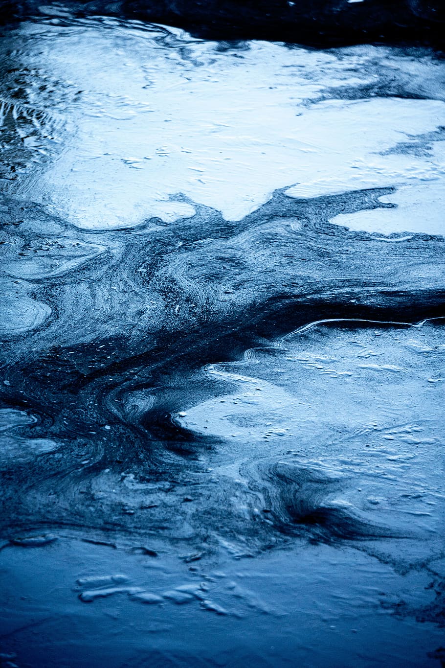 blue water, abstract, ice, background, texture, abstract background HD wallpaper
