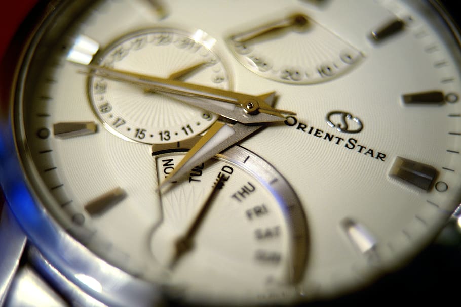 macro, clock, wrist watch, time, wristwatch, close-up, number HD wallpaper