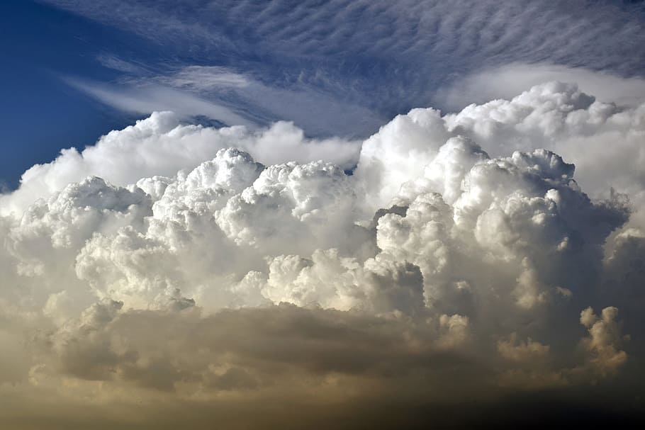 clouds, cumulus, sky, nature, weather, air, cloudscape, atmosphere HD wallpaper
