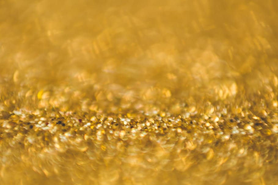 abstract, yellow, bubbles, gold colored, backgrounds, selective focus HD wallpaper