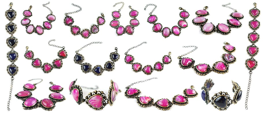 assorted color beaded accessories, agate, stone, bracelets HD wallpaper