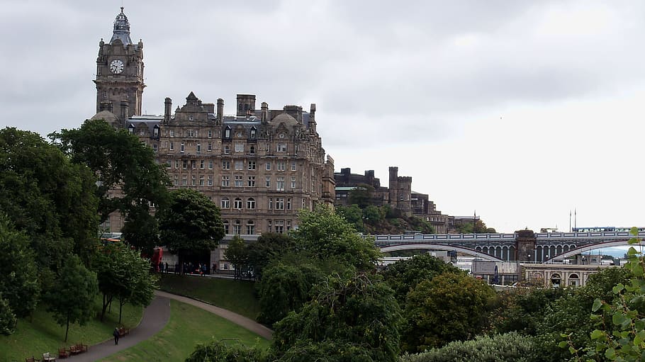 edinburgh, buildings, landscape, architecture, building exterior HD wallpaper
