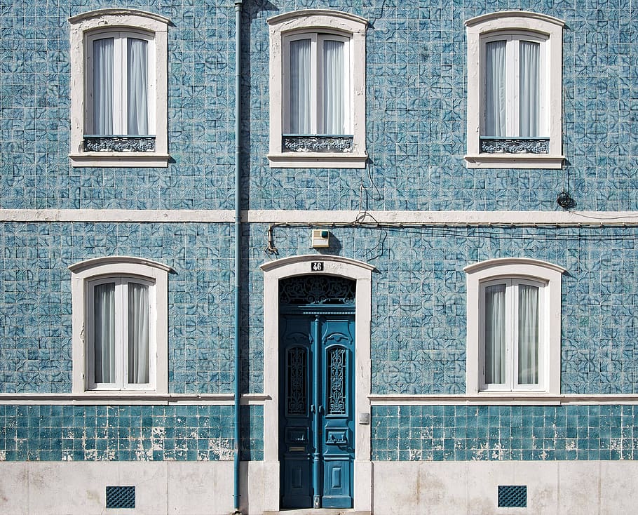 architecture, building, door, facade, wall, windows, building exterior HD wallpaper