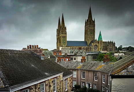 truro, cornwall, england, architecture, religion, church, cathedral HD wallpaper