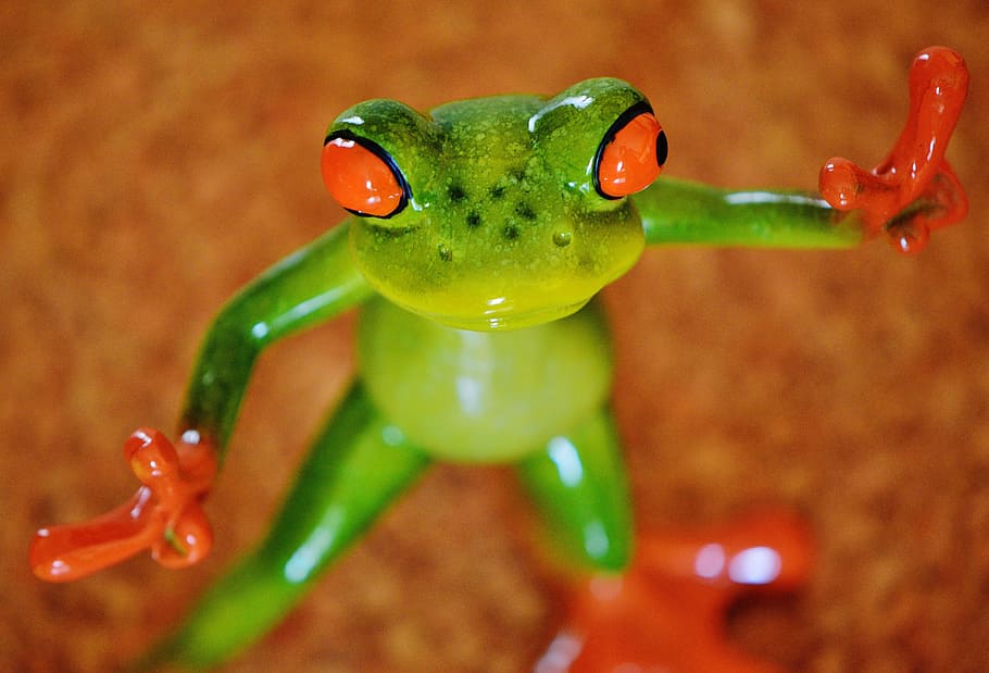 frog, funny, figure, cute, ceramic, frogs, sweet, animal, green HD wallpaper