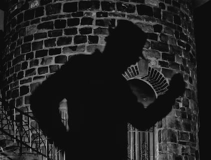 shadow of person wearing hat cast on brick wall, man, michael jackson HD wallpaper