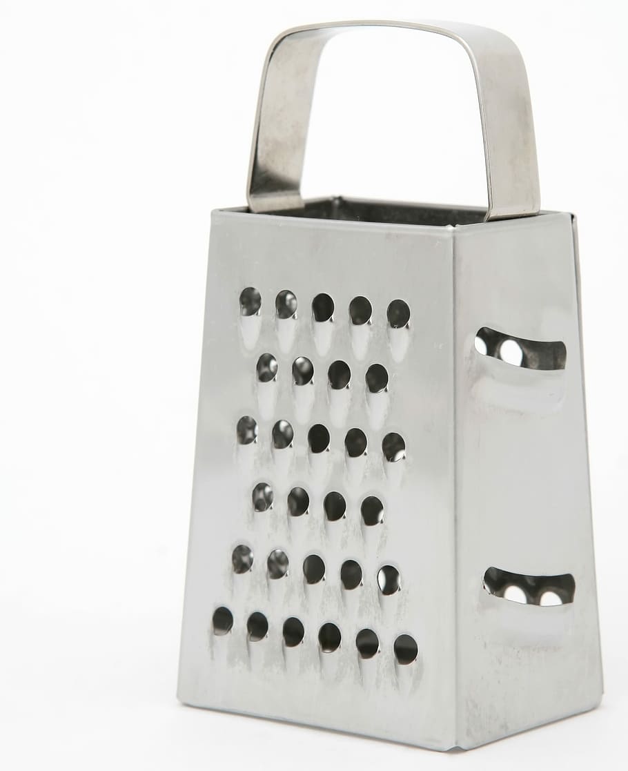 silver cheese grater, Accessory, Appliance, Blade, chef, chrome, HD wallpaper