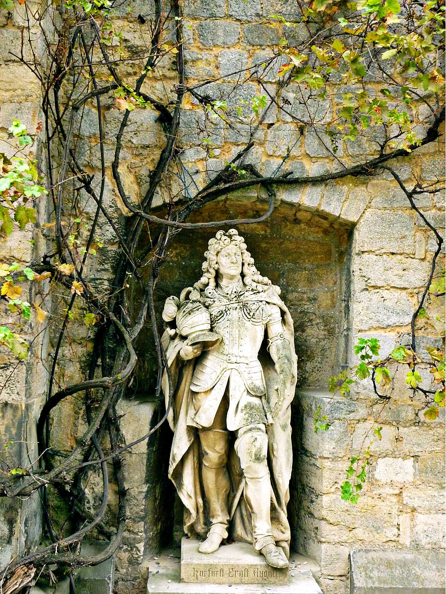 stone sculpture, ernest augustus, statue, prince-elector, concluded marienburg, HD wallpaper