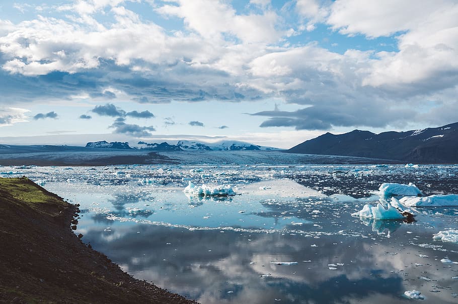 climate, cold, glacier, iceberg, iceland, melting, snow, thawing HD wallpaper