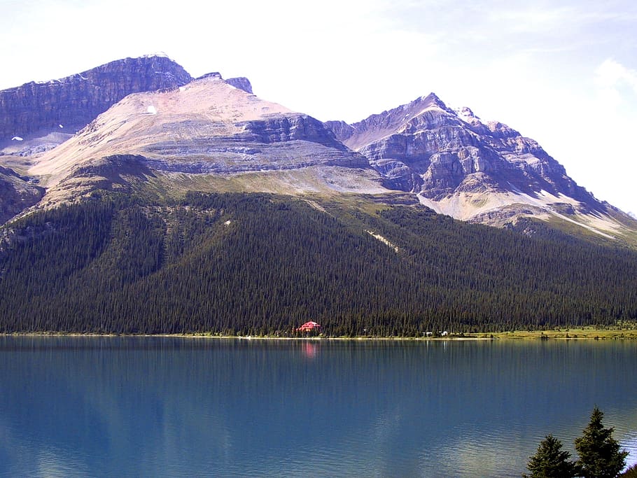 canada, banff, lake, landscape, natural, park, outdoor, peaks HD wallpaper