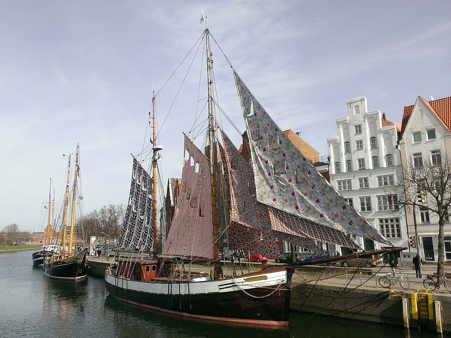 lübeck, sailor, historically, nautical Vessel, architecture HD wallpaper