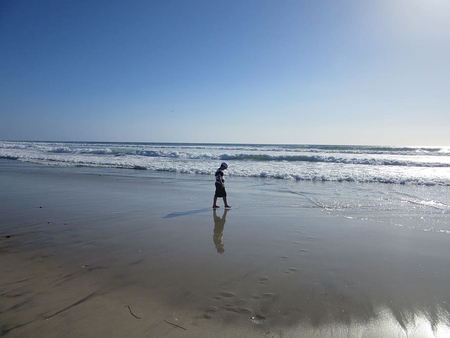 beach, waves, ocean, sand, travel, summer, vacation, seascape HD wallpaper